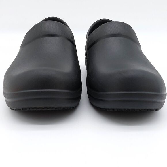 Crocs On the Clock Slip Resistant Clog Women's Sz 9 Black Slip On Dual Comfort - Picture 9 of 11